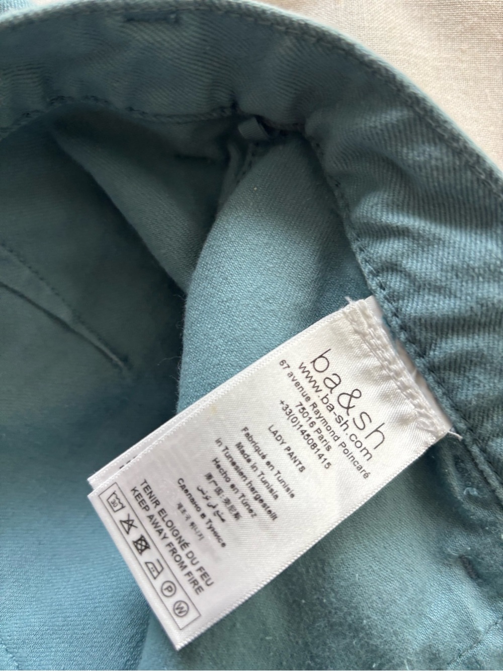 ba&sh Blue Mid Rise Straight Leg Jeans Size 6 | Parisian Casual - Picture 9 of 15